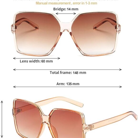 Oversized square sunglasses - Picture 4 of 4